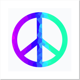 Psychedelic Retro Peace Sign Posters and Art